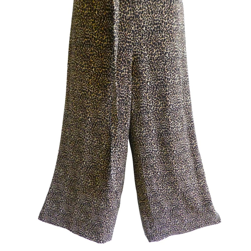 NEW Michael Kors Jumpsuit Belted Animal Cat Print Sleeveless Shoulder Zip Crop 8 - Picture 5 of 15